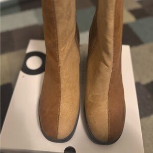 SO Tan Heeled Boots for Women